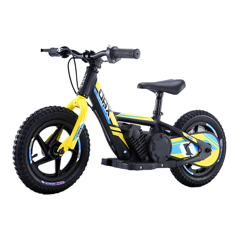 Factory Direct Wholesale 12 16 Inch Kids Electric Balance Bike 21V200W Outdoor Scooter Bike