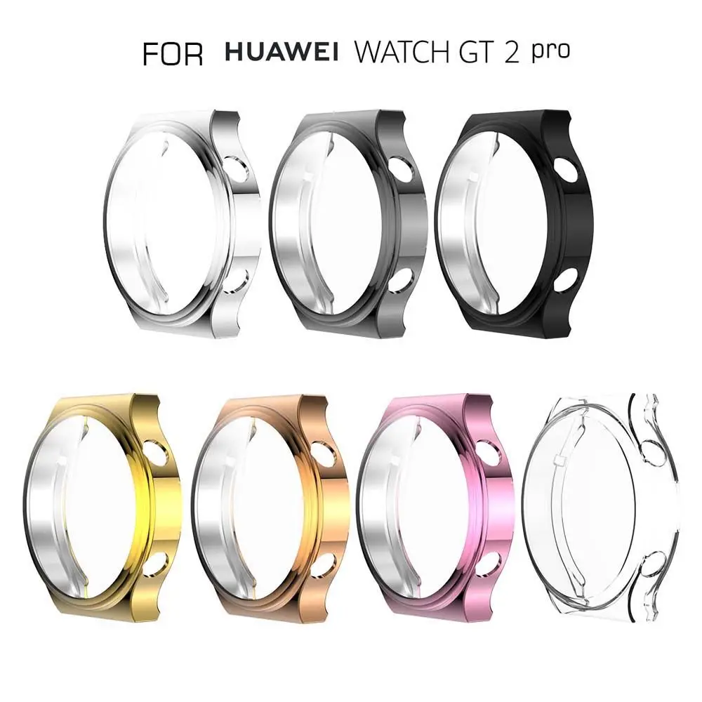 Carcasa transparente transparente ultrafina para reloj inteligente, Protector de marco de reloj, cubierta protectora completa para Huawei watch gt 2 pro