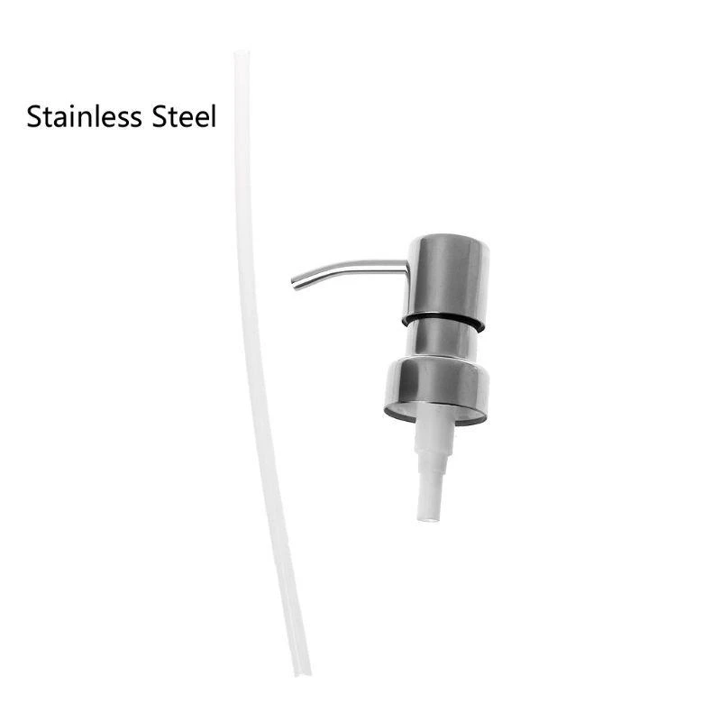 

652F Stainless Steel Soap and Lotion Dispenser Pumps for Head Manual Press for Head Replacement for Your Bottles Rustproof Du