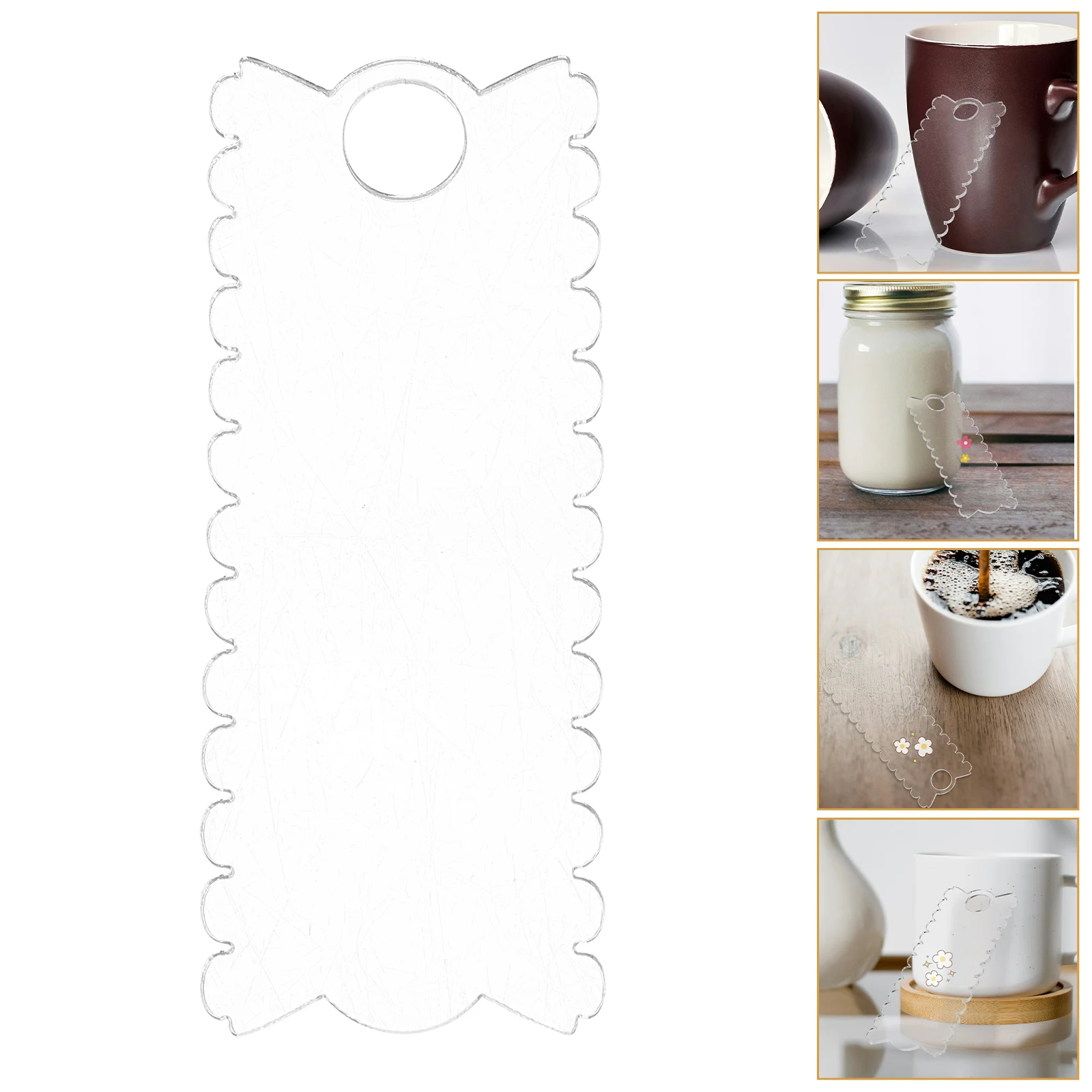 

10Pcs Acrylic Name Tags Blank for Tumbler Bottle Customizable Name Plates DIY Label Tumbler Accessories