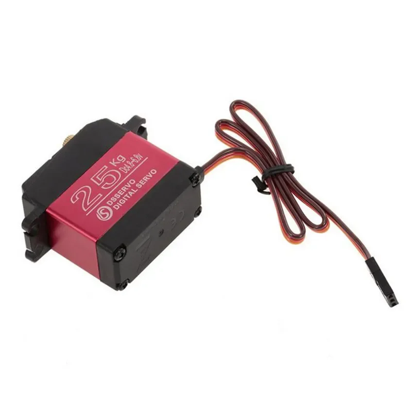 DS3225MG Wasserdichtes digitales Servo 25 kg Metallgetriebe Kletterfahrzeug mit hohem Drehmoment / Intelligenter Roboter Wasserdichter Servo RC-Autoteile