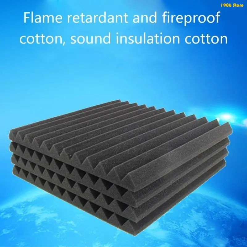 U1JB Acoustics Foams Panel Studio Soundproofing Wedges Foams Tiles Sounds Absorbing Foams Padding Acoustics Treatments Foams