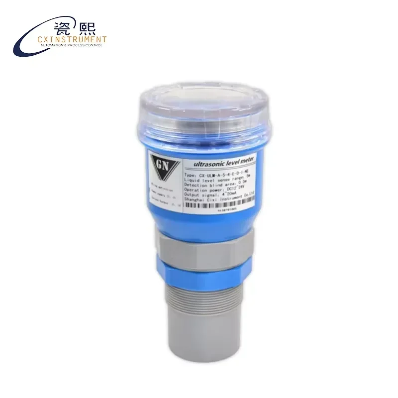 Ultrasonic Level Gauge 4-20mA RS485 Output IP65 Waterproof ABS Housing High Precision 0.5% FS for Wastewater Tank Liquid
