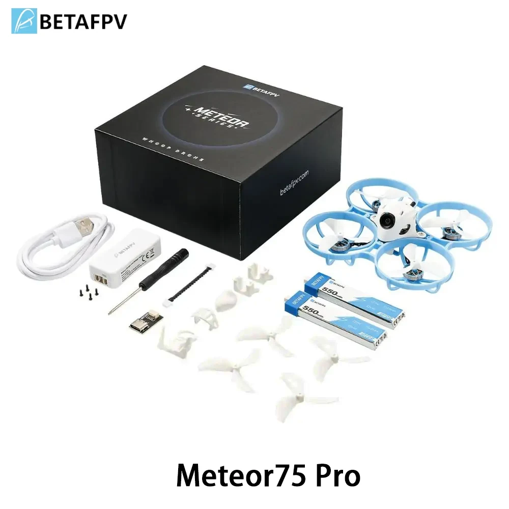 

BETAFPPV Meteor75 Pro 1S Бесщеточный гоночный дрон FPV для дома и улицы