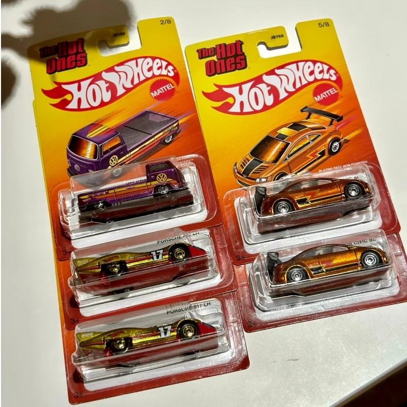 

Hot Wheels Original JBY68 The Hot Ones Serise Die Cast Alloy Car Volkswagen T2 BMW M1 Porsche 917 Honda Civic Collection Игрушечный автомобиль