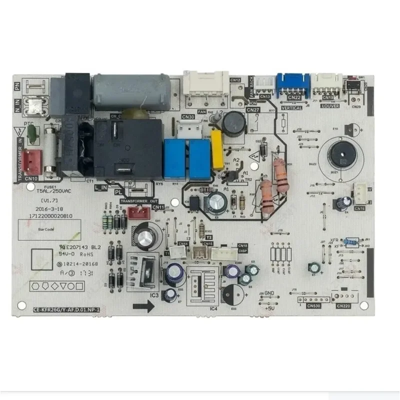for CE-KFR26G/Y-AF.D.01.NP -1  Air Conditioning Main Board 17122000020810 Replacement PCB Control Circuit Board