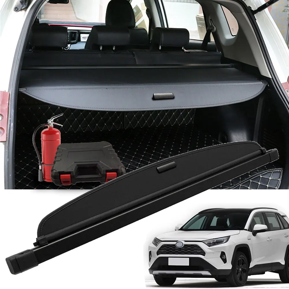 

Car Interior Accessories Retractable Cargo Cover Car Rear Parcel Shelf For RAV4 2019+