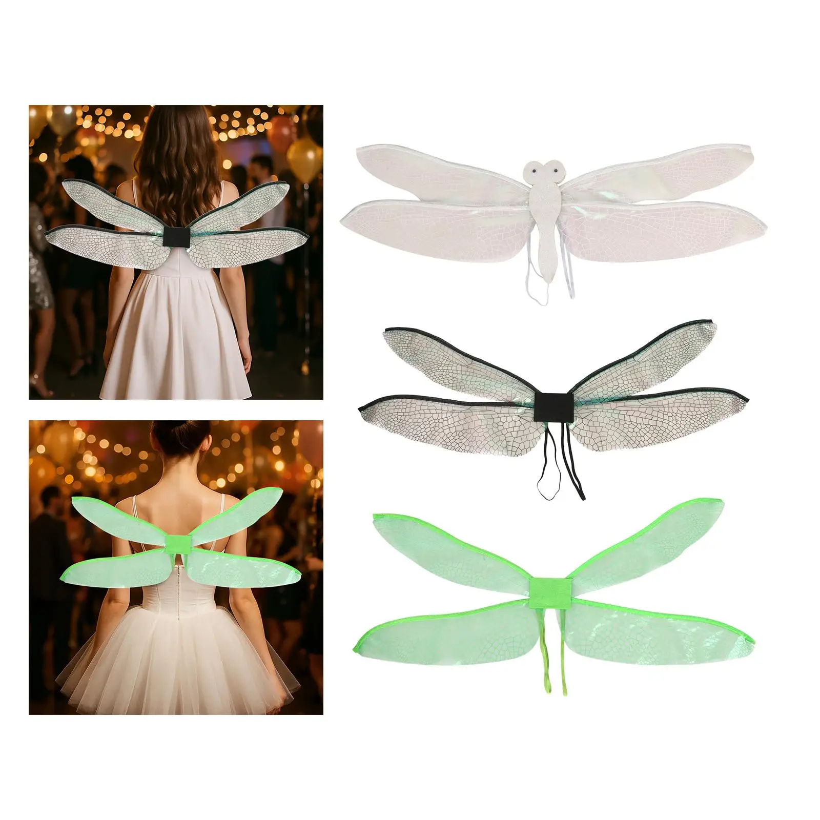 

Fairy Wing Cosplay Costume Accessory Princess Party Makeup Prop for Carnival Costume for Women
