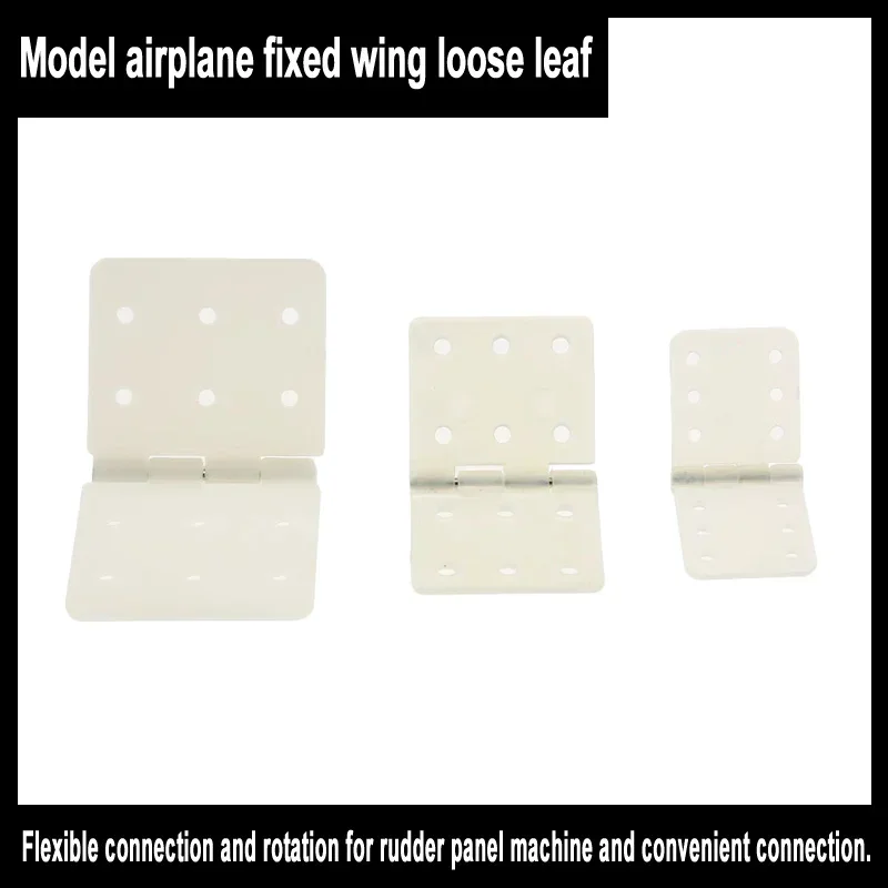 20pcs 50pcs Nylon & Pinned Hinge for RC Airplane Aileron Connection Parts Aeromodelling Model DIY Accessories KT su27 fixed wing