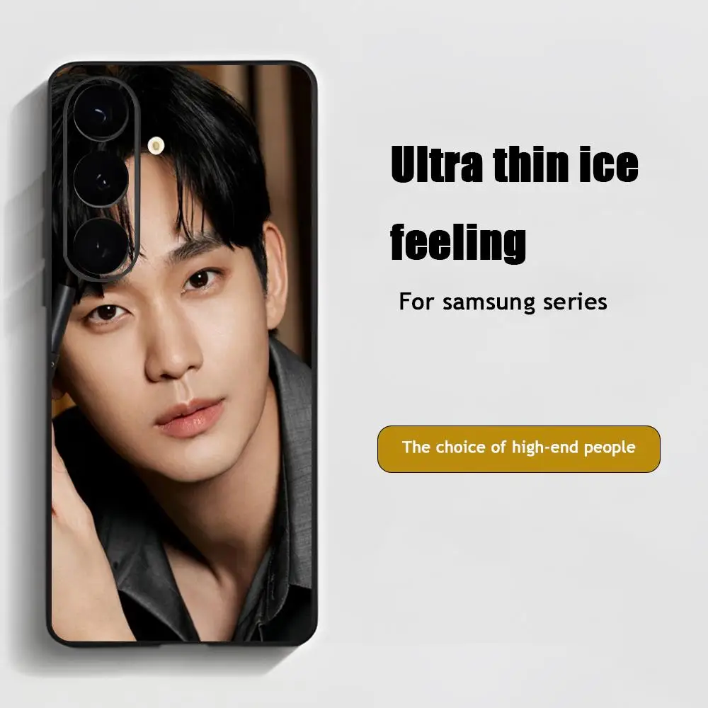 K-Kim SooHyun Popular Star Phone Case For Samsung Galaxy S25 S24 S23 S22 S21 S20 Plus Ultra Note20 Soft Black