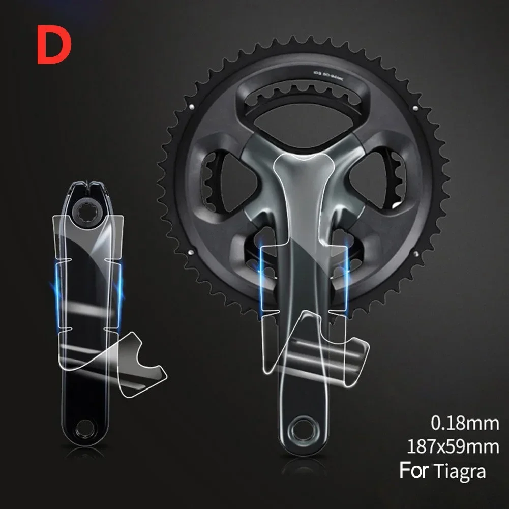 Anticollision Bicycle Crank Sticker TPH For SRAMSHIMAN0 High Quality Applicable 3T/ForSRAM Red (76 Characters)