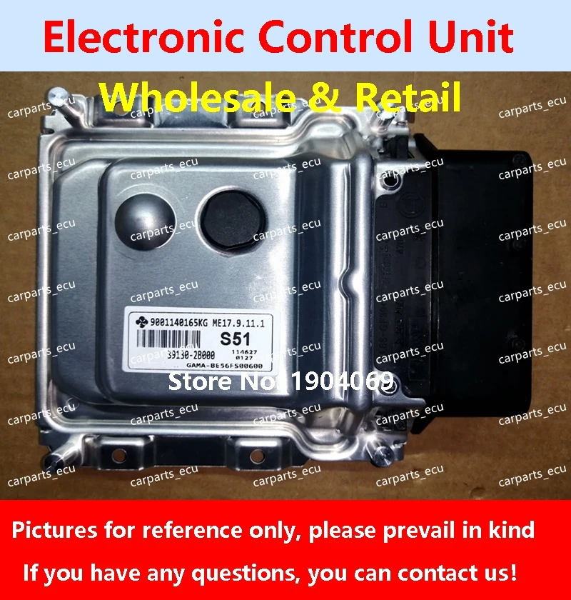 

39110-2BFC0 C30/39111-03885 242/39112-04462 B483 For Hyundai Elantra Car Engine Computer Board/ECU/ME17.9.11.1 39130-2B000 S51
