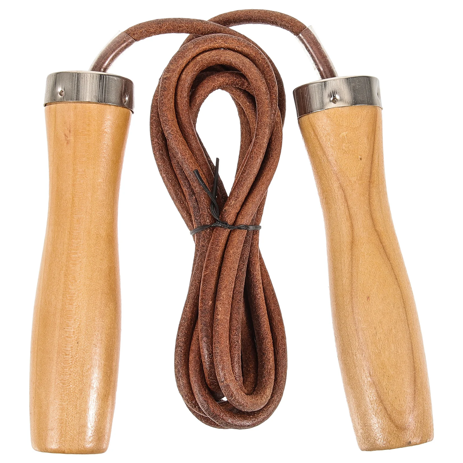 Cuerda para saltar ponderada, mango de madera, agarre ergonómico antideslizante, cuerda para saltar de Fitness portátil para entrenamiento de resistencia y pérdida de peso