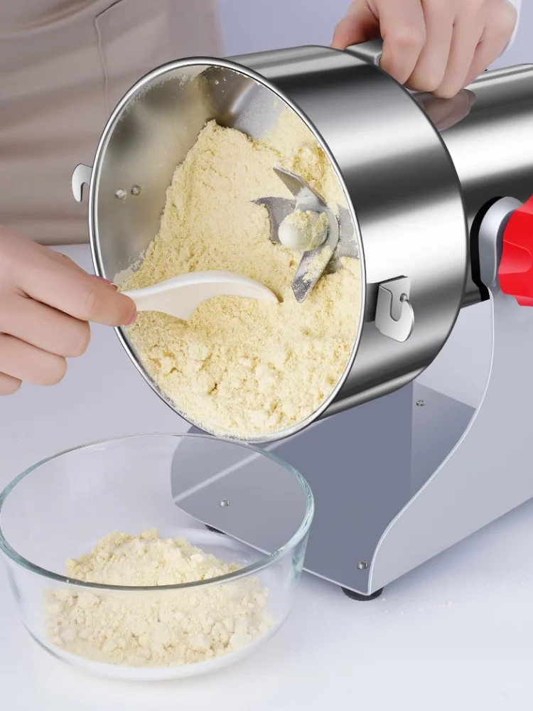 Mini Household Electric Pulverizer Superfine Grinding Machine Commercial Cereal Chinese Herbal Medicine Spice Powder Making Mach