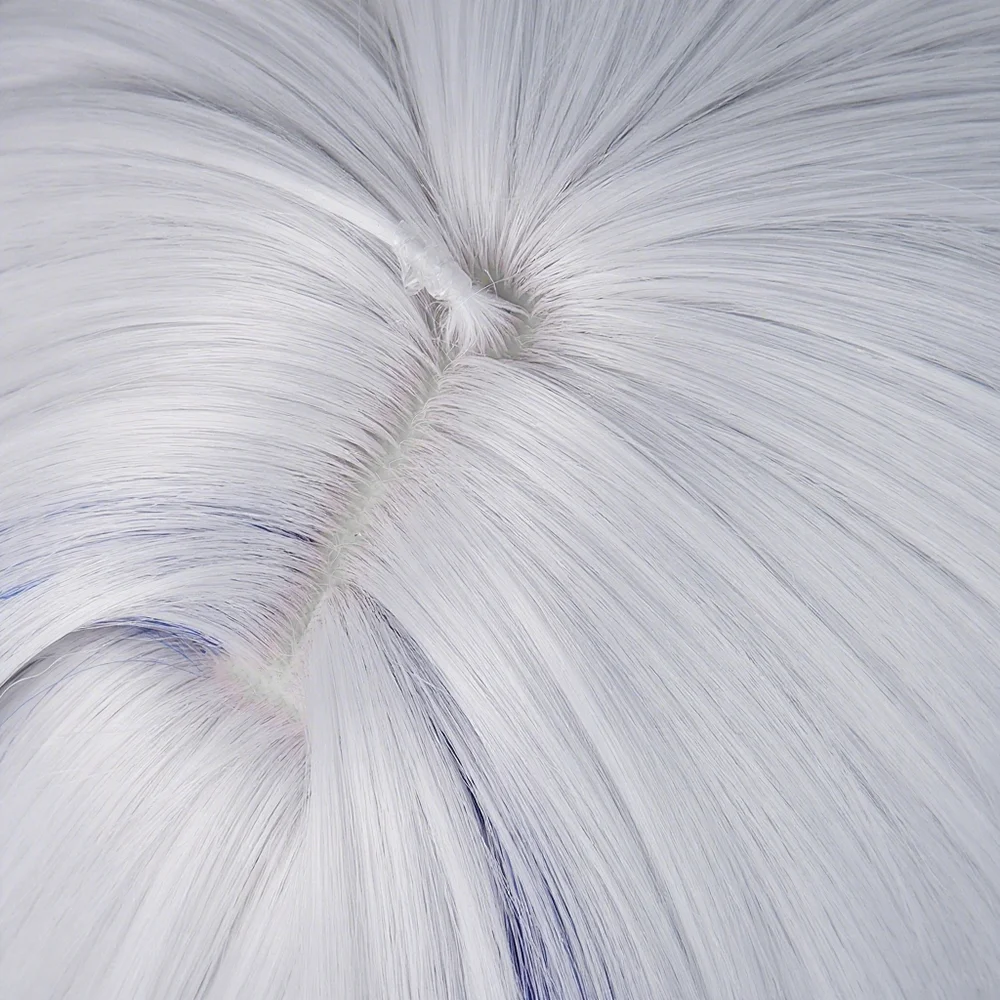 Jeu Wuthering Waves GALBRENR Cosplay perruque femmes blanc bleu dégradé cheveux résistant à la chaleur synthétique perruque Halloween accessoire