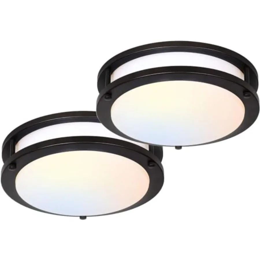 13 inch Flush Mount LED Ceiling Light Fixture, 1300LM, 5CCT 2700K/3000K/3500K/4000K/5000K Adjustable Ceiling Lights, Oil Rubbed