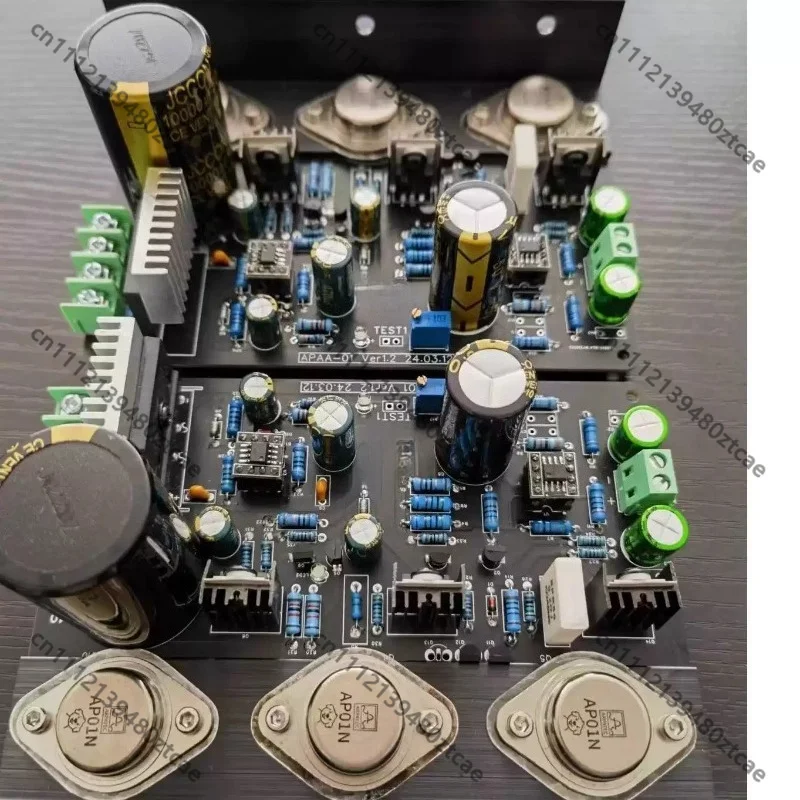 Single-Ended Class A Amplifier Board with Metal Cased Power Transistors, Tone Adjustable, Matches High Sensitivity Speakers