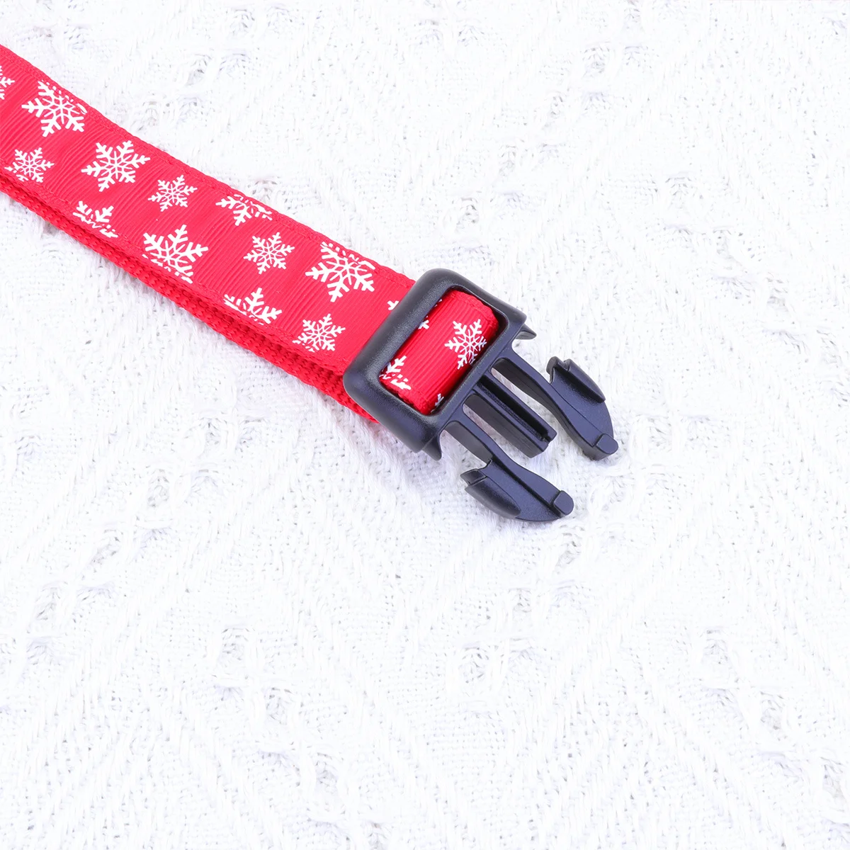 

Christmas Snow Pattern Printed Pet Collar Red Nylon Xl for Dog Puppy Pet Supplies Fashionable Accessory Printed Dog Collar