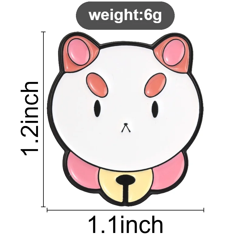 Cartoon-Katze Gummi-Ente Abzeichen „Messy Brain“-Charakter Emaille-Pins Lustige Niedliche Tier-Broschen Hip-Hop-Deko-Accessoires Geschenke – Detail 1