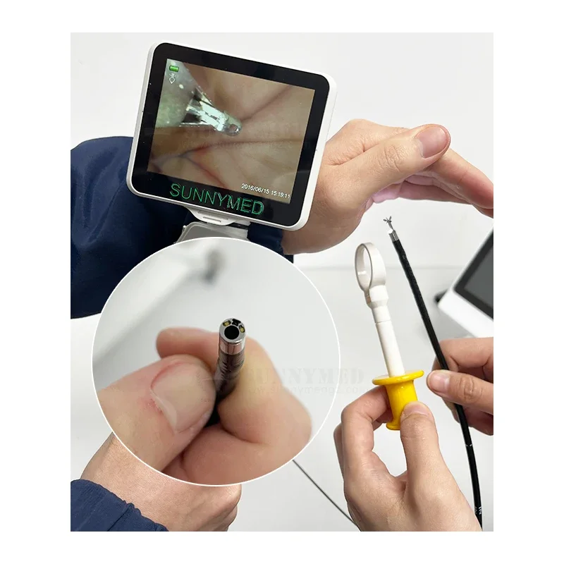 SY-WP029-3 portable small animal video endoscope- bronchoscope flexible take picture and video endoscope- gatrascope
