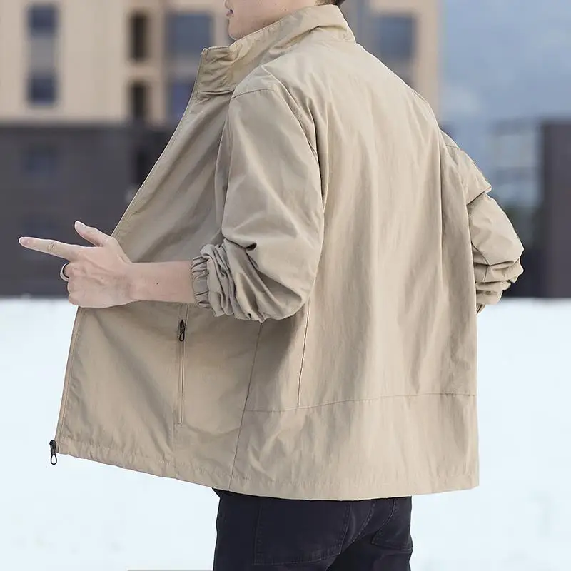 

Мужская повседневная спортивная одежда Jaet, тонкое уличное однослойное пальто весна-осень, дышащее пальто Faion Urban Sle Long Sve