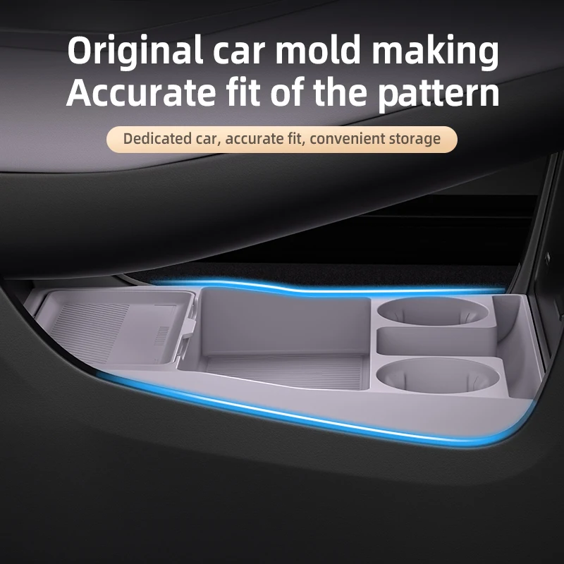 ل Roewe M7 RW M7 2025 2026 صندوق تخزين مركز مسند الذراع صندوق مخفي حامل الكأس المنظم الملحقات الداخلية #2