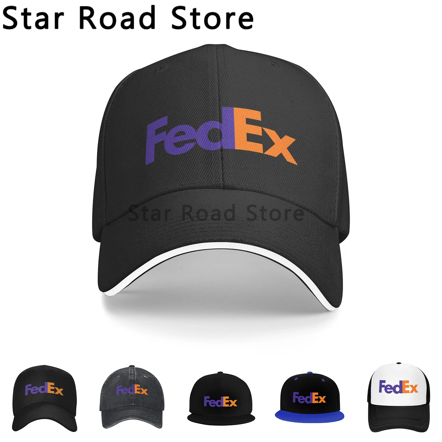 2024 Summer New Arrivial Fashion FedEx Baseball Cap Men Women Fashion Hat Outdoor Sport Running Adjustable Cap for Unisex