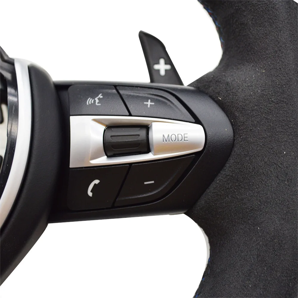 Suitable for BMW thong full hair red correcting label steering wheel, no airbag (five series) - view 5