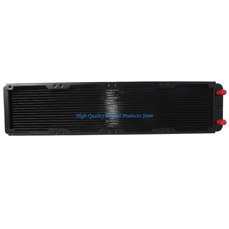 U2JE DIY Liquid Cooling System High-Density Fins 18 Row Aluminum Tubes Radiator 480mm