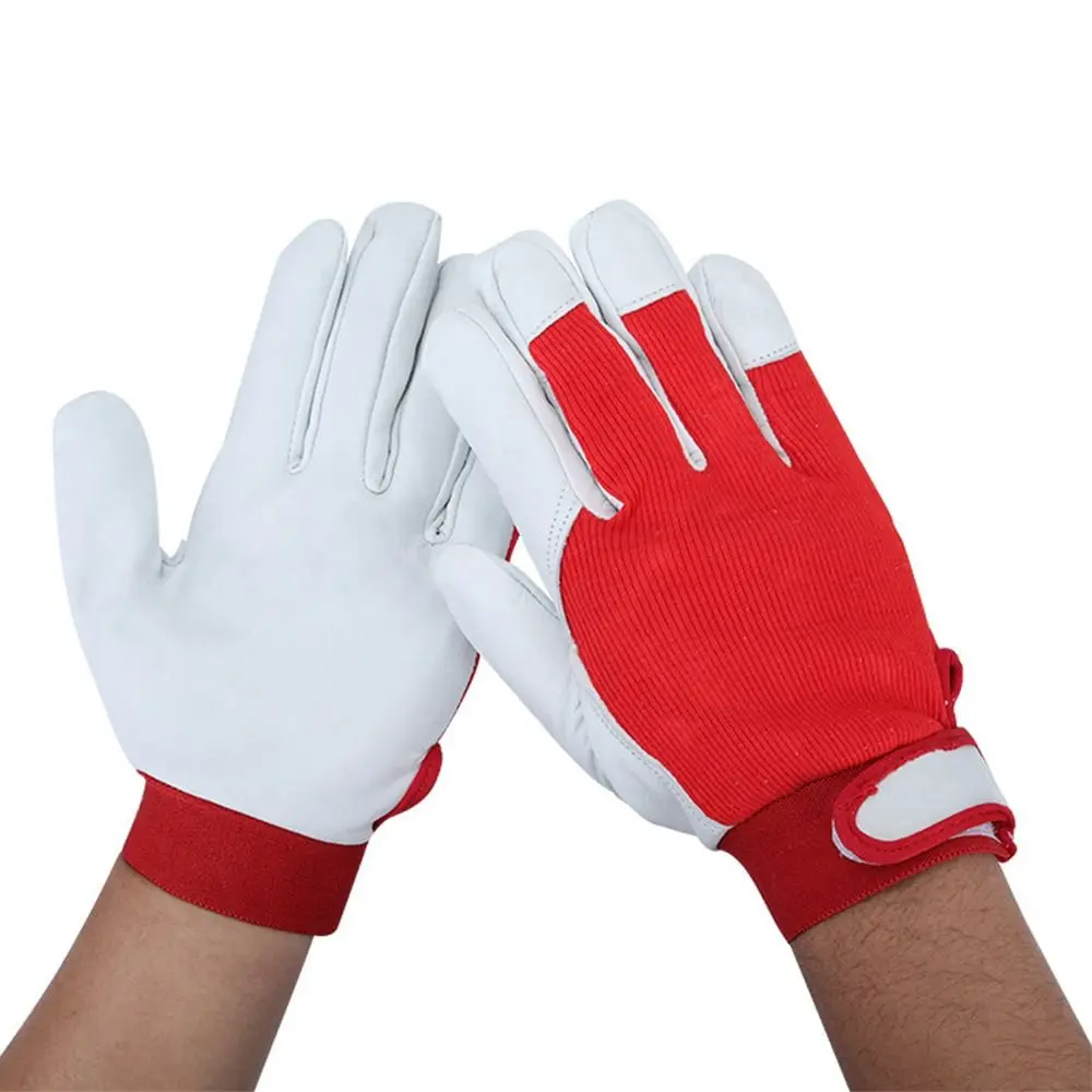 Random Color Welding Gloves Tool Leather Wear Resistant Protective Glove Heat Insulation Comfortable Work Safe Gloves Workplace