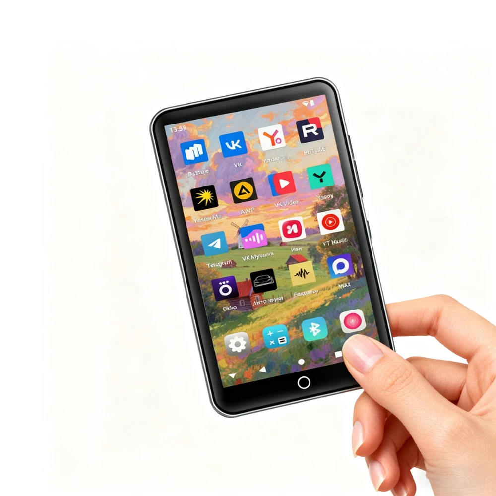 【طولقة روسيا 】Famue BF61 4 بوصات ألعاب MP3 الموسيقى 4+64 جيجابايت أندرويد 14 с RuStore بدون GMS WiFi وبلوتوث ودعم VK الموسيقى #2