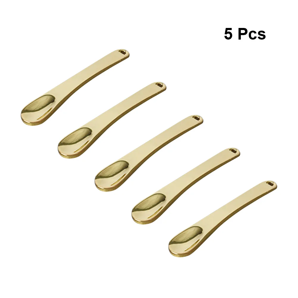 

5 Pcs Eye Cream Stick Facial Masks Metal Makeup Spatula Spoon Eyes Beauty Scoop Mini Face