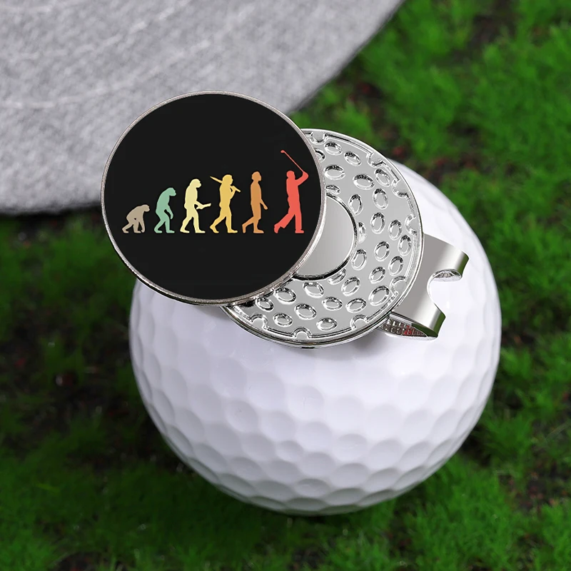 Funny Golf Accessories Golf Ball Marker Magnetic Hat Clip Creative Baseball Hat Decorative Golf Apparel Jewelry Gift for Fri