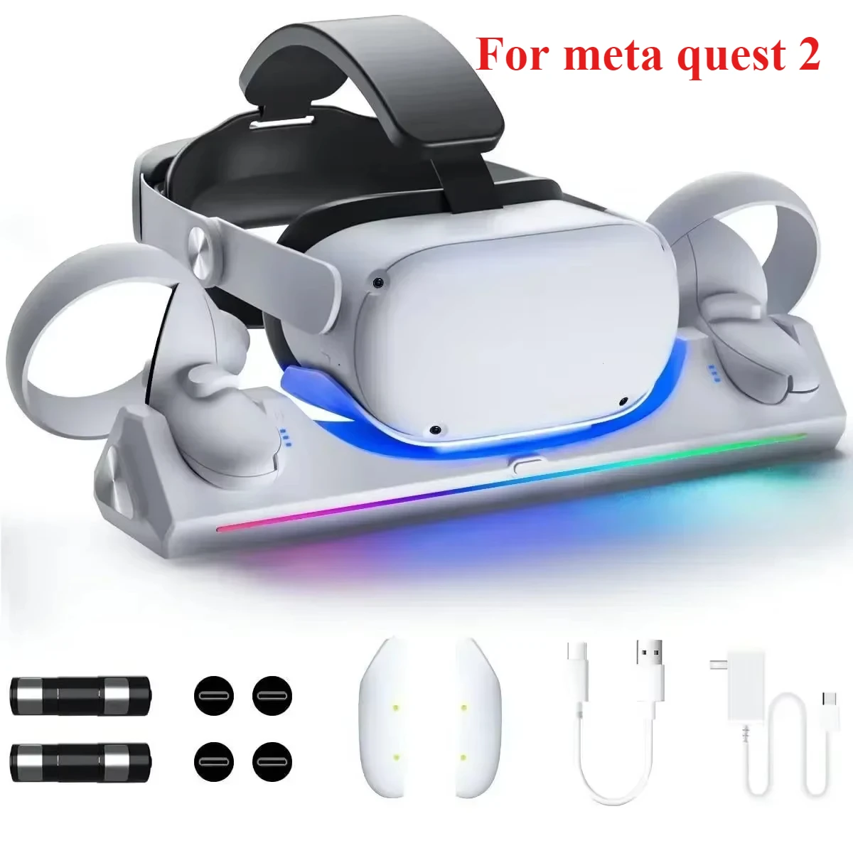 Suitable for meta Quest 3/3s charging dock VR accessories Quest 3s host handle magnetic charging dock