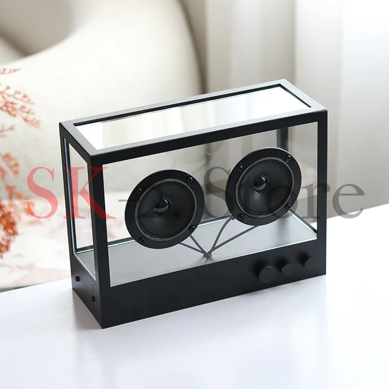 Modern Model Room Decoration Creative Transparent Acrylic Subwoofer Audio Speakers Study Desktop Creative Ornament