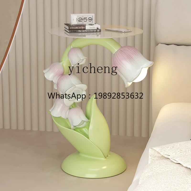 EE  Lily of the Valley Bedside Table Bedroom Decoration Ornament TV Cabinet Sofa Side