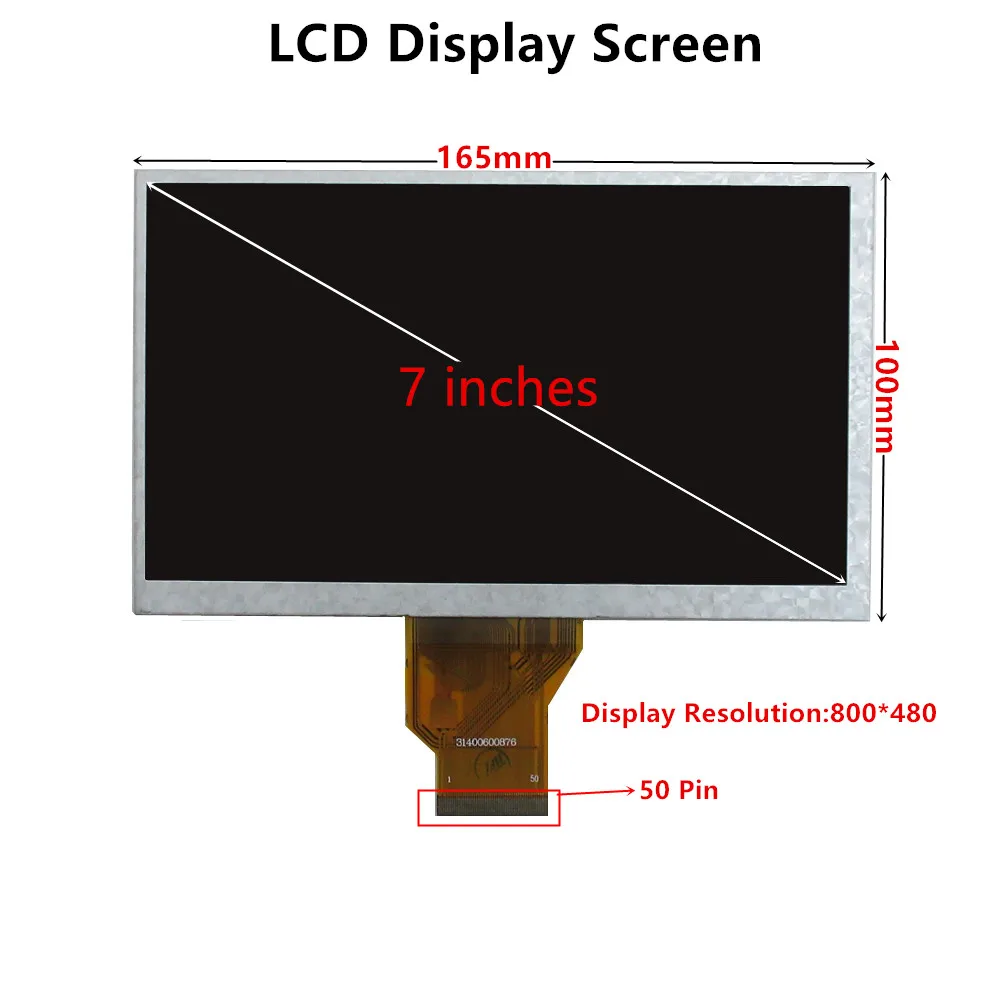 Pantalla LCD AT070TN90 de 7 pulgadas, tablero de Control de controlador de pantalla táctil, digitalizador, Compatible con HDMI para Monitor de PC Raspberry Pi DIY