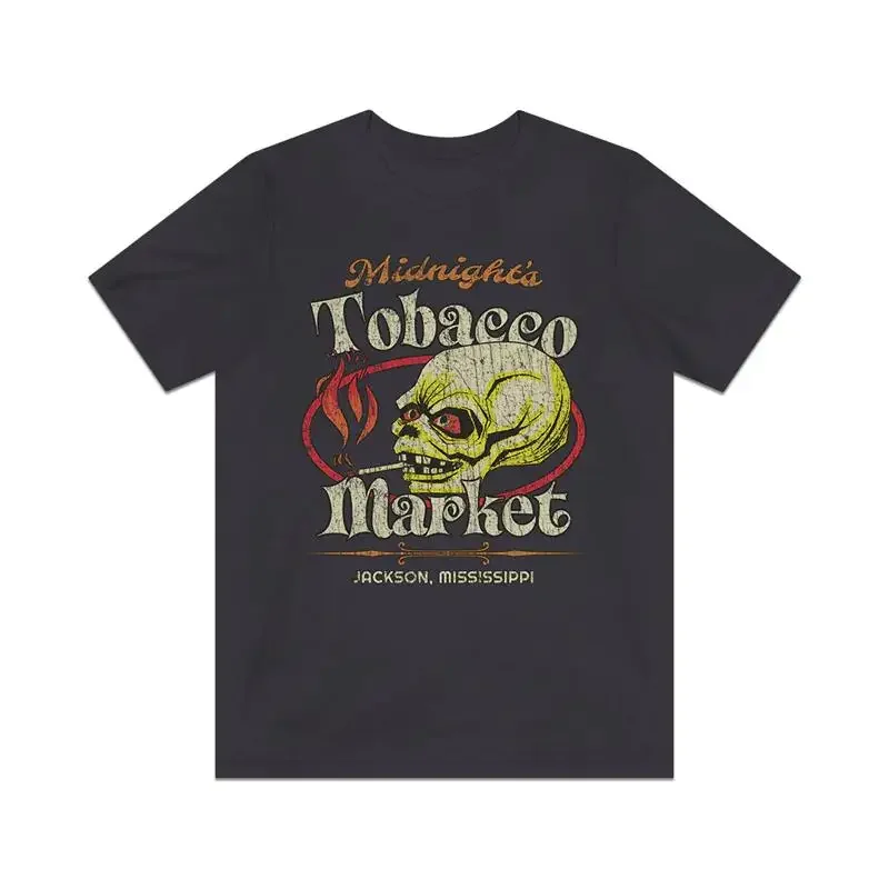 

Винтажная мужская футболка Midnight's Tobacco Market 1978 года