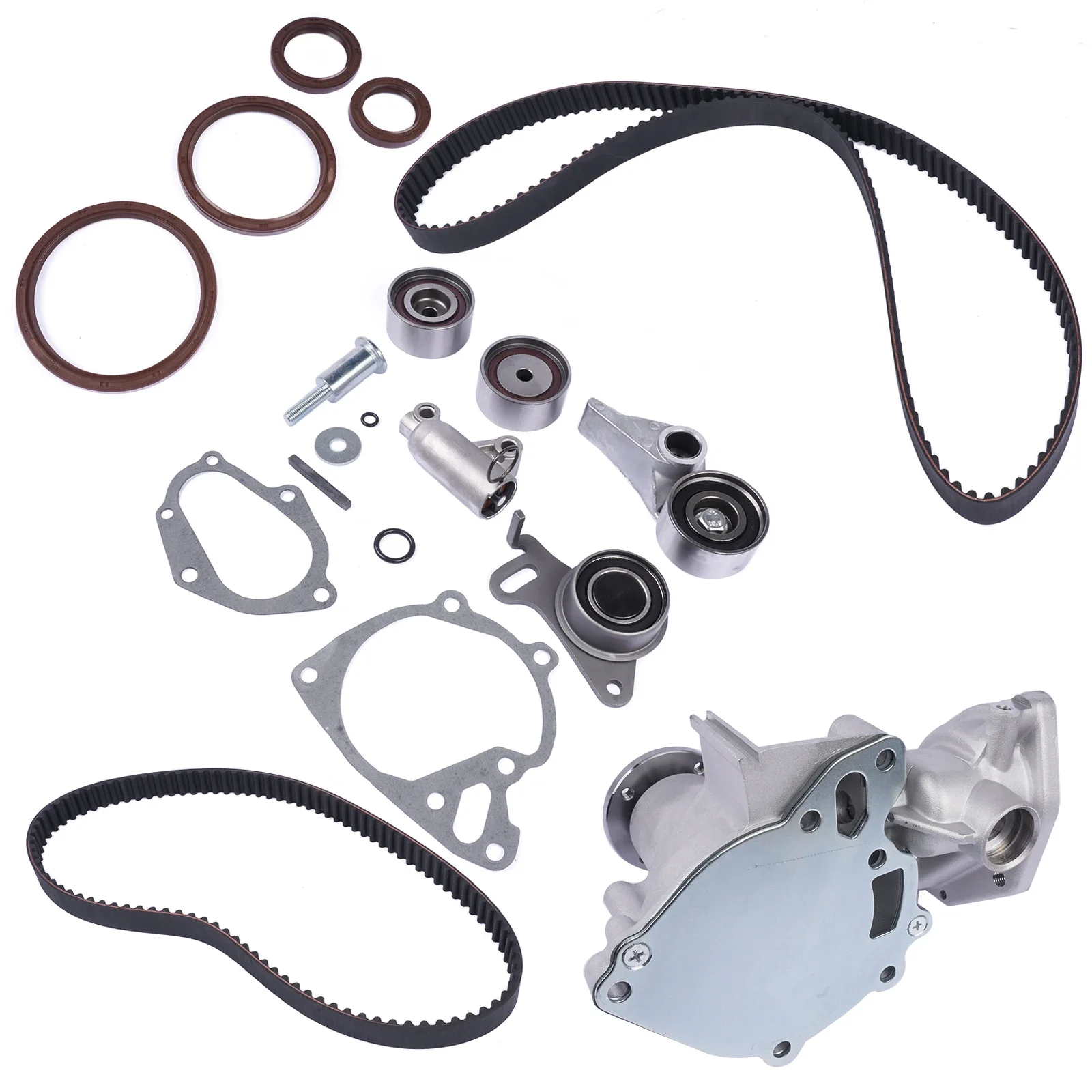 AP01 Kit cinghia distribuzione pompa acqua per Mitsubishi Shogun Pajero L200 2.5 DI-D 1300A045
