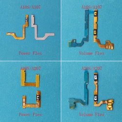 Interruptor de encendido y apagado, Botón lateral hacia arriba y abajo, Cable flexible para Samsung Galaxy A20S, A207, A207F, A10S, A107, A107F, 50 unidades por lote