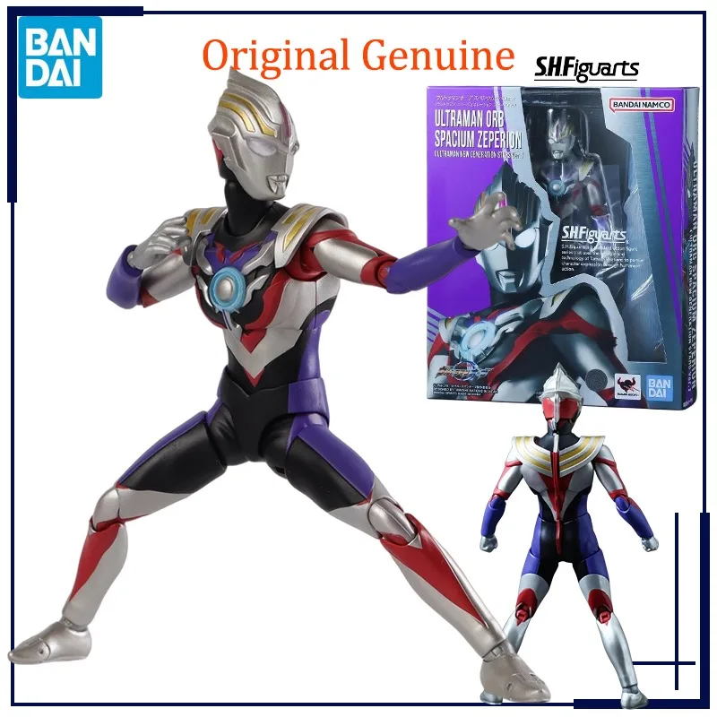 

Оригинальный подлинный Bandai Аниме Ultraman Orb SPACIUM ZEPERION звезды нового поколения Ver. Модели Игрушек экшн-фигурки подарки коллекционные