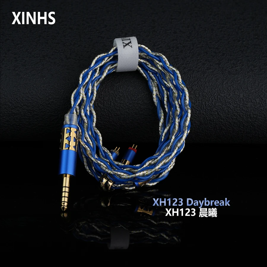 

XINHS XH123 "Daybreak" 4-Core Hi-Res HiFi Earphone Upgrade Cable 7N OCC + Silver-Palladium Conductor | Litz Structure