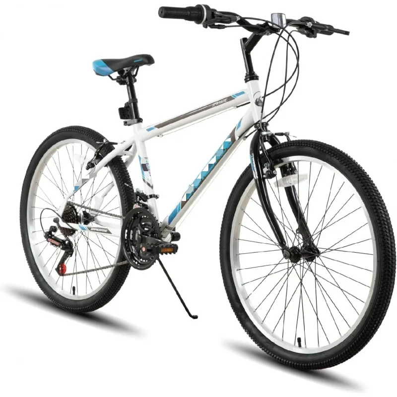 AQHiland 24 26 inch Mountain Bike for ,21 Speeds High-Carbon Steel Frame,Sport Cycling MTB Bicycle for Adult