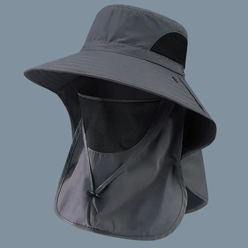1Pc Adjustable Summer Sun Hats UV Protection Outdoor Hunting Fishing Cap For Men Women Hiking Camping Casual Fishing Cap