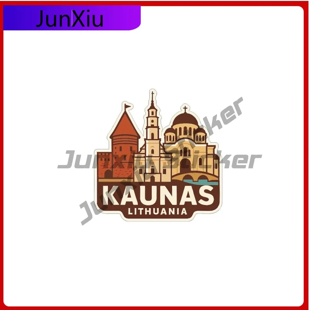 

Kaunas City Lithuania Sticker Scratch-proof Exterior Vinyl Decal Motorcycle Bumper Truck Pickup Camper Stickers For Rv Car Stick
