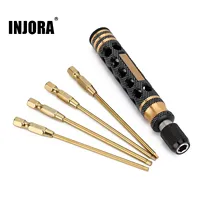 INJORA Hexagon Screwdriver 1.5 2.0 2.5 3.0mm Quick Change Allen Key Hex Screws Wrench Tool for RC Car Crawler SCX10 Boat Model