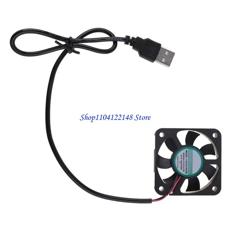 P9FA 5V 0.1A 5010 for DC Brushless Quiet USB Connector PC Fan 50mm Silent Cooling Fan