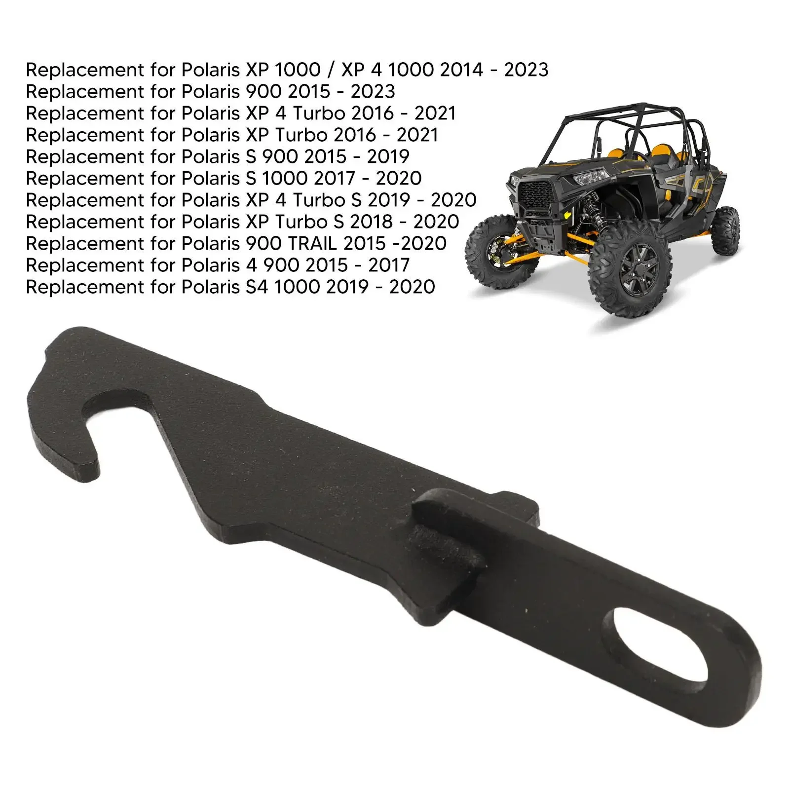 Pemanjang Kait Pintu untuk Polaris RZR XP 1000/4 1000 / TURBO/ 900 / S 1000 Kait Mudah Anti Karat 3.5 "Pemanjang Ventilasi Kait