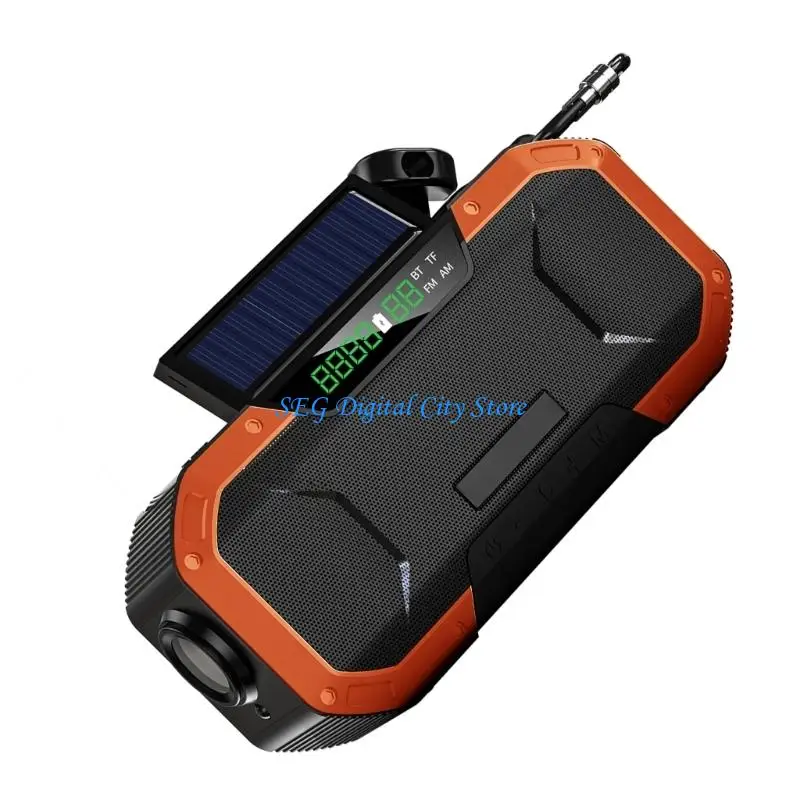 

U75B Многофункциональное солнечное радио с ручными рукоятками USB C Зарядка Прием FM