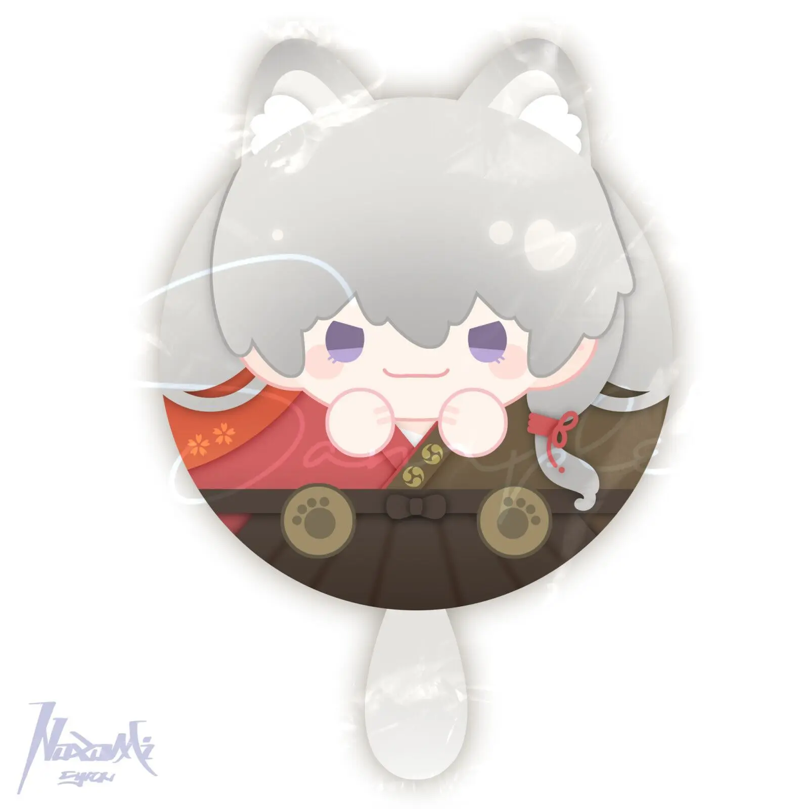 Kamisama Kiss Nanami Momozono Cat Ear Plush Mochi Pendant Muzan Anime Bag Charms for Tomoe Plush Doll OniRouou KiriHito Toys - view 6
